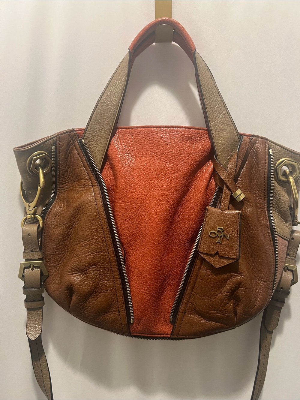 orYANY Satchel Pebbled Leather Crossbody Tote